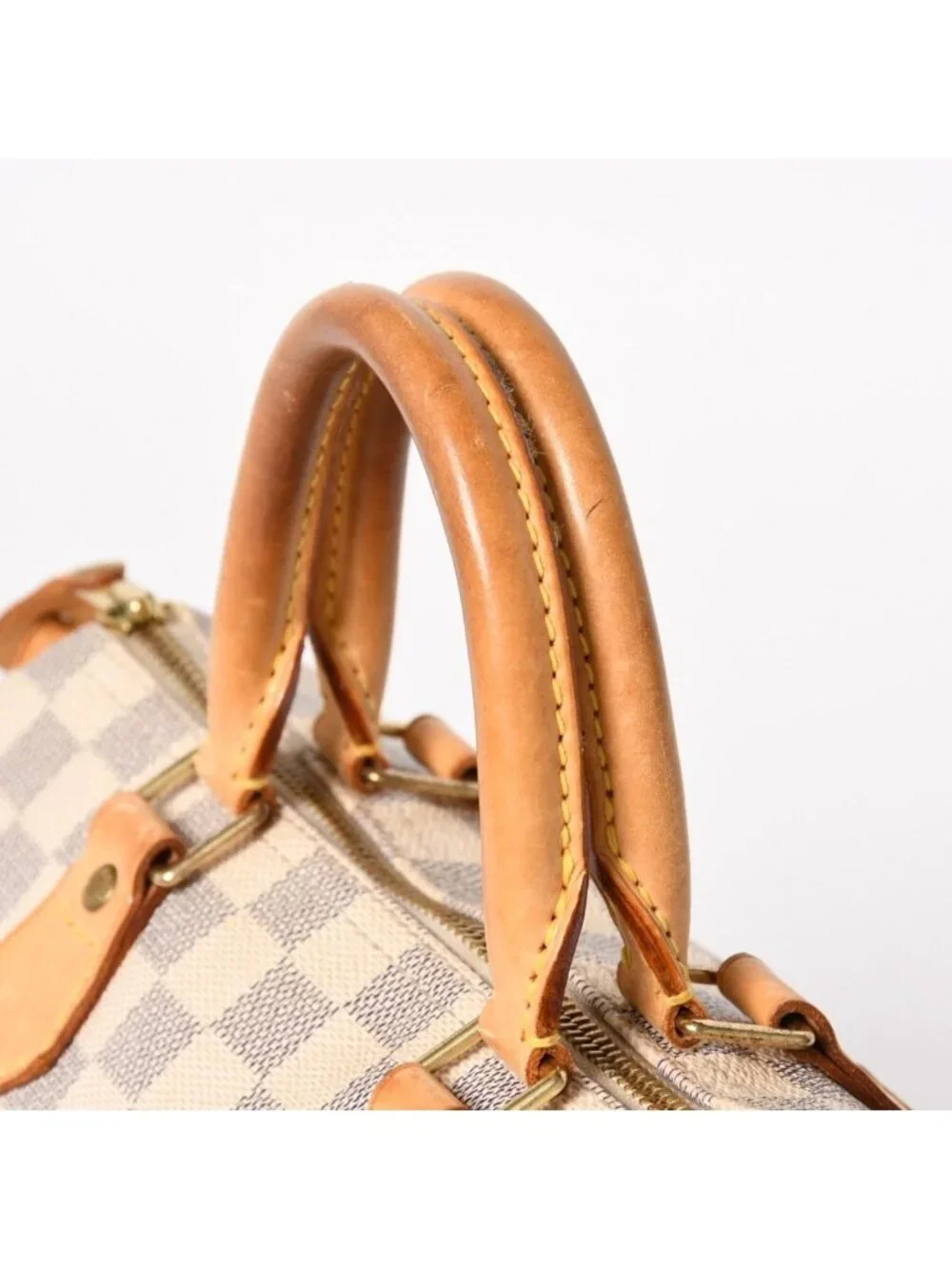 Louis Vuitton Handbag Speedy 25 Damier Azur White Navy